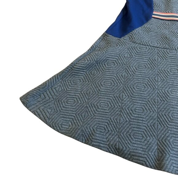 Maeve Anthropologie Ludlow Grey Quilted Dress Navy A-Line Size Small Women's - Picture 4 of 11